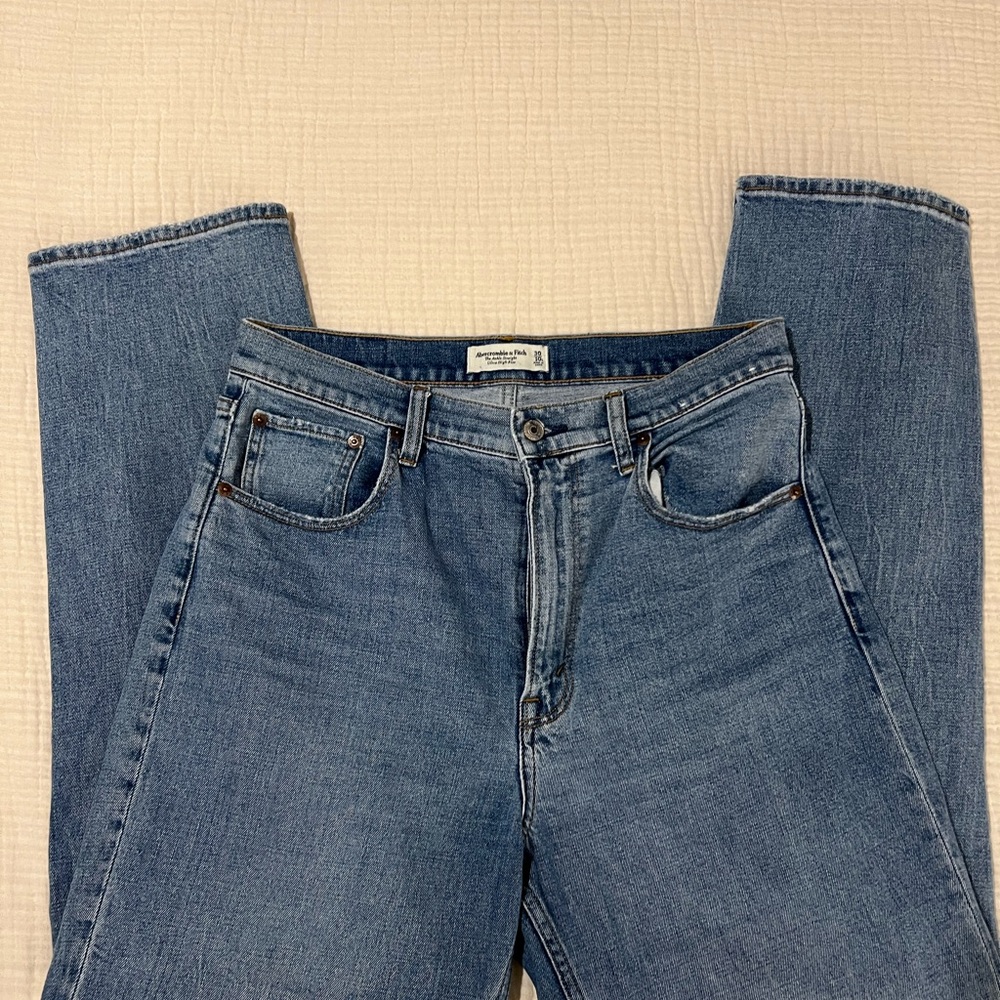 Abercrombie & Fitch Light Blue Straight Leg Jeans